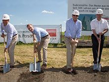Ground-breaking ceremony new oat mill Plauen 2014 